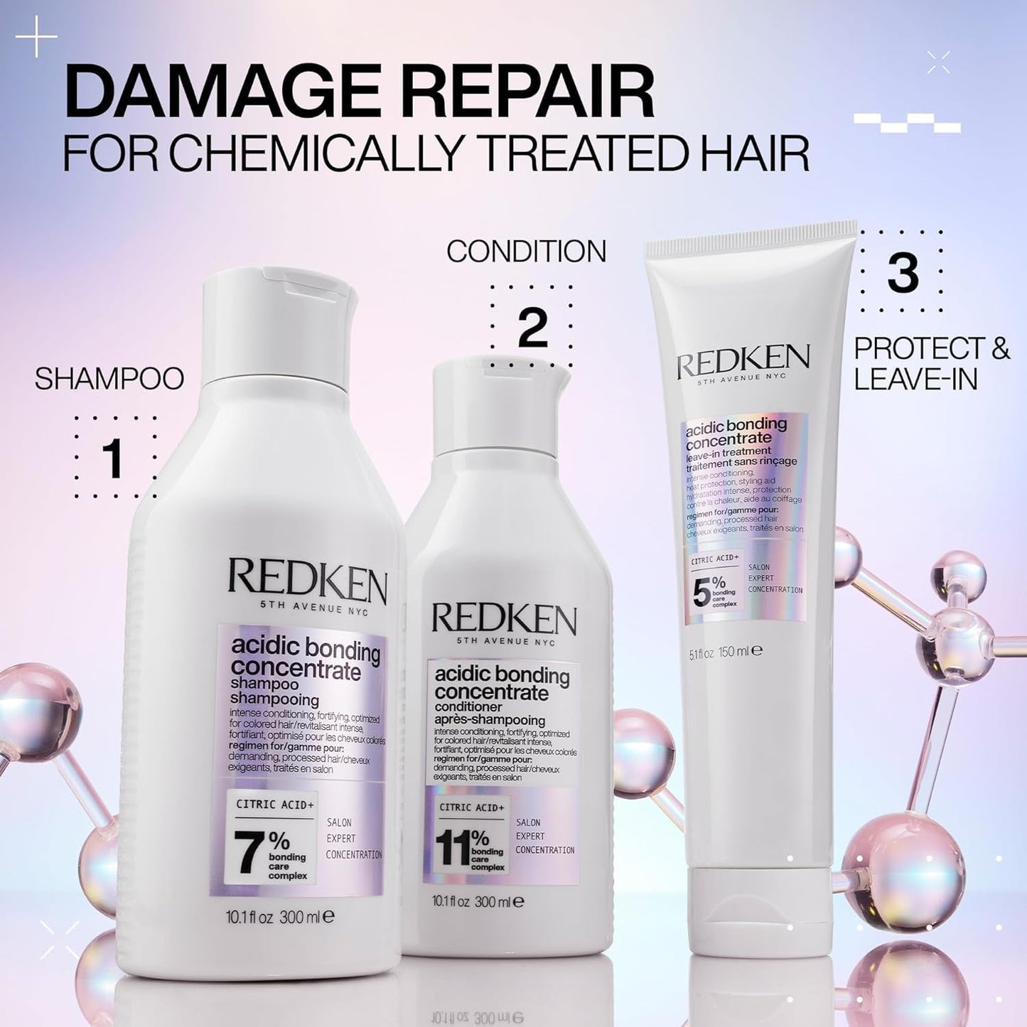 Redken Acidic Bonding Shampoo Koncentrat do włosów farbowanych, 300ml Redken Prysznic i kąpiel