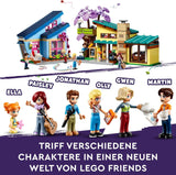 LEGO Friends Dom rodzinny Olly i Paisley, domek dla lalek z figurkami i akcesoriami, dwupiętrowy domek i domek na drzewie, kreatywny prezent dla dziewcząt i chłopców w wieku 7+ 42620 Zestawy do budowania Besuche w sklepie LEGO