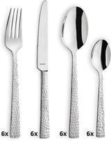 Zestaw sztućców Amefa Felicity, 24 sztuki, dla 6 osób, stal nierdzewna 18/0 Kitchen Naty Shop