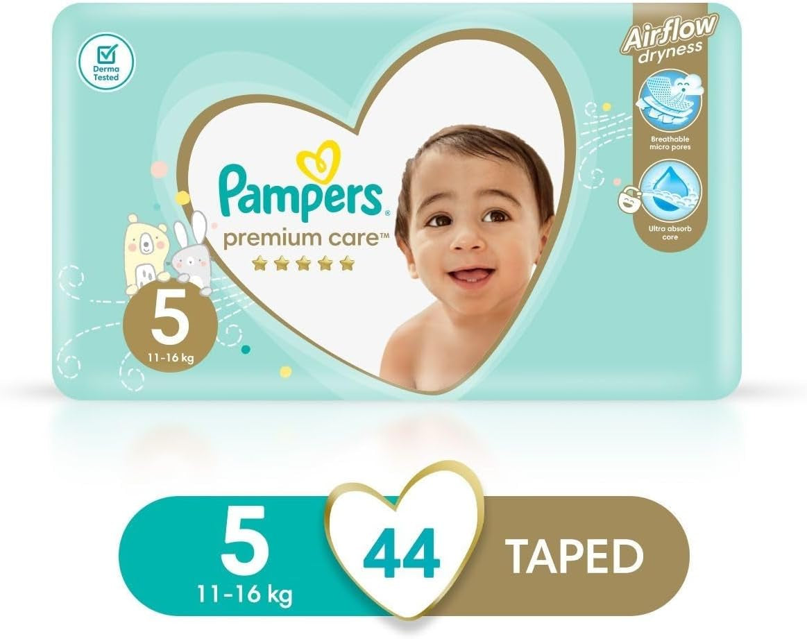 Pieluszki Pampers Premium Care rozmiar 5, 11-18 kg, 1 opakowanie (1 x 44 sztuki)