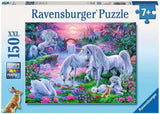 Puzzle Ravensburger dla dzieci - 10021 Einhörörner Im Abendrot - Puzzle fantasy dla dzieci powyżej 7 lat, zawierające 150 elementów w formacie XXL Puzzle Naty Shop Tytuł domyślny