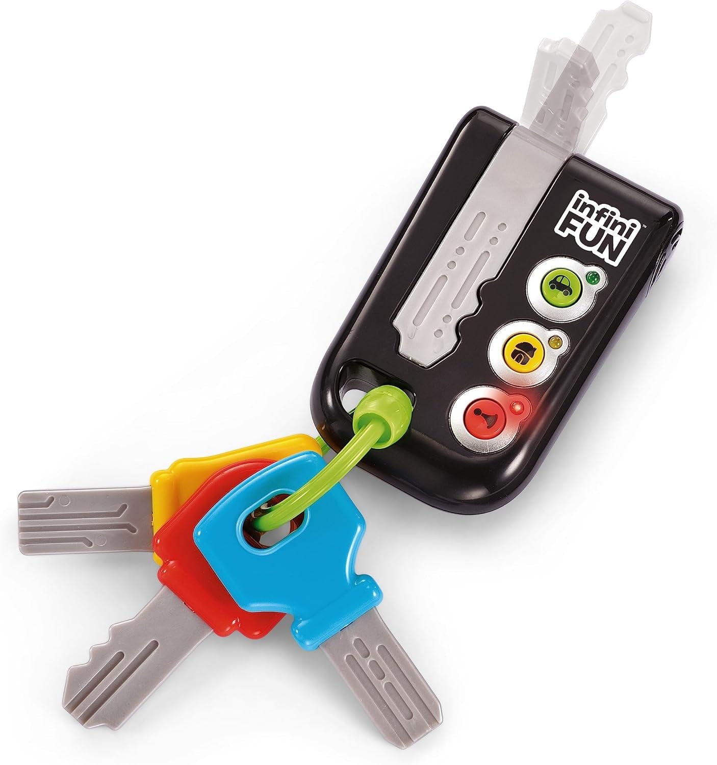 Mój Duo High-Tech Phone + Key - Bardzo realistyczny telefon i klucz. - Zabawka do wielu projektów edukacyjnych od 12 miesięcy. Bebe Naty Shop Toys