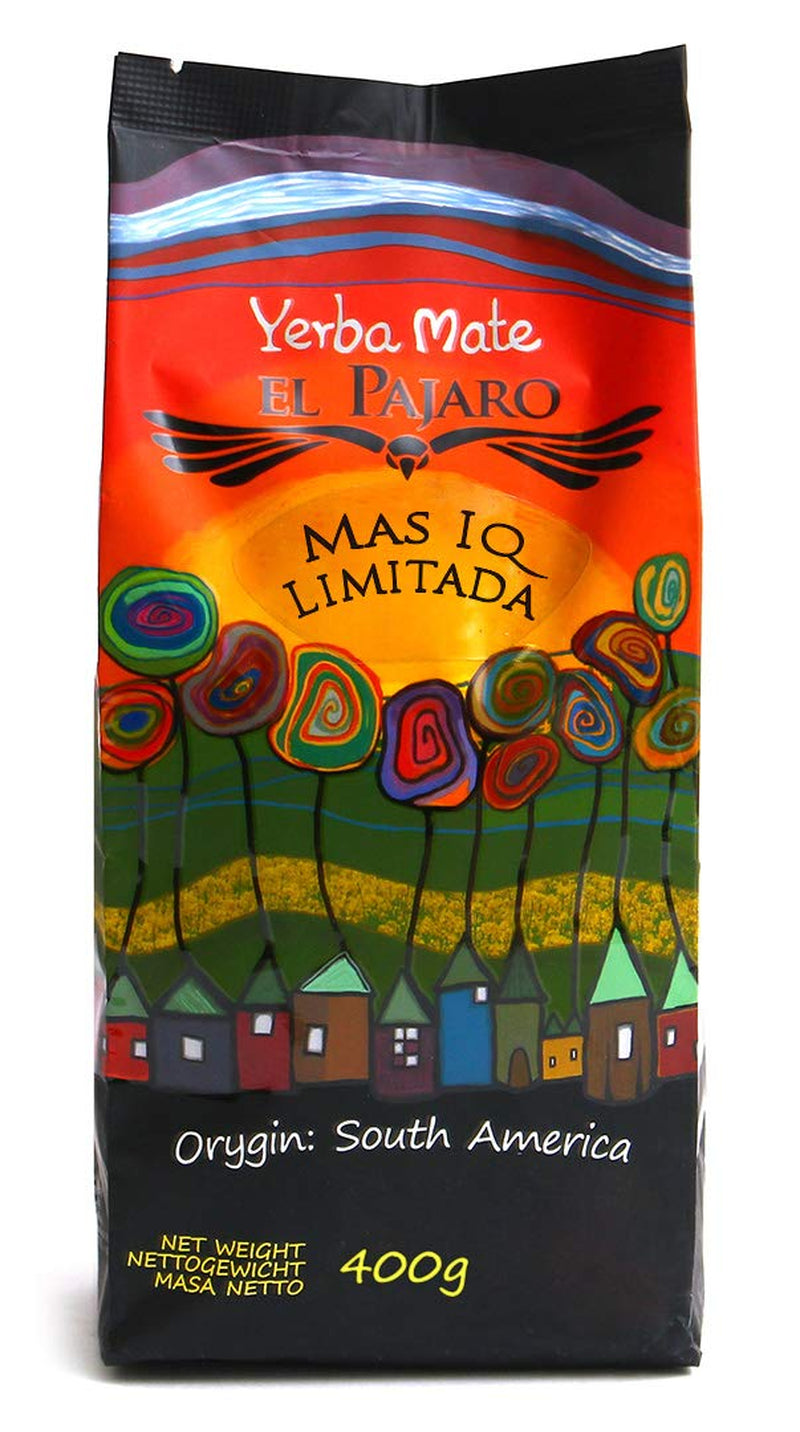 El Pajaro Mas IQ Limited 400 g | Mocna paragwajska mate | Z liśćmi, gałązkami i kurzem | Z miłorzębem biloba, guaraną, camu camu, bacopa monnieri i kaktusem