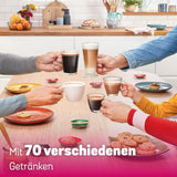 Bosch Tassimo Happy Friendly TAS107E Ekspres na kapsułki do espresso, ponad 70 napojów, odpowiedni do wszystkich filiżanek, Auto-Stop, zrównoważony rozwój, idealne dozowanie, oszczędność miejsca, 1400 W, kremowy/czarny