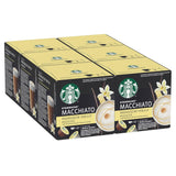 STARBUCKS Probierset, pakiet odmian White Cup firmy Nescafé Dolce Gusto Kaffeekapseln & Vanilla Macchiato firmy Nescafé Dolce Gusto Kaffeekapseln 6 x 12 (72 kapsułki, 36 porcji)
