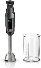 Bosch Mikser stojący Ergomaster Serie 4, 1000 W, Edelstahl-Mixstab, Zerkleinerer, Mix-/Messbecher, Schwarz Kitchen Naty Shop Ergomaster Serie 4