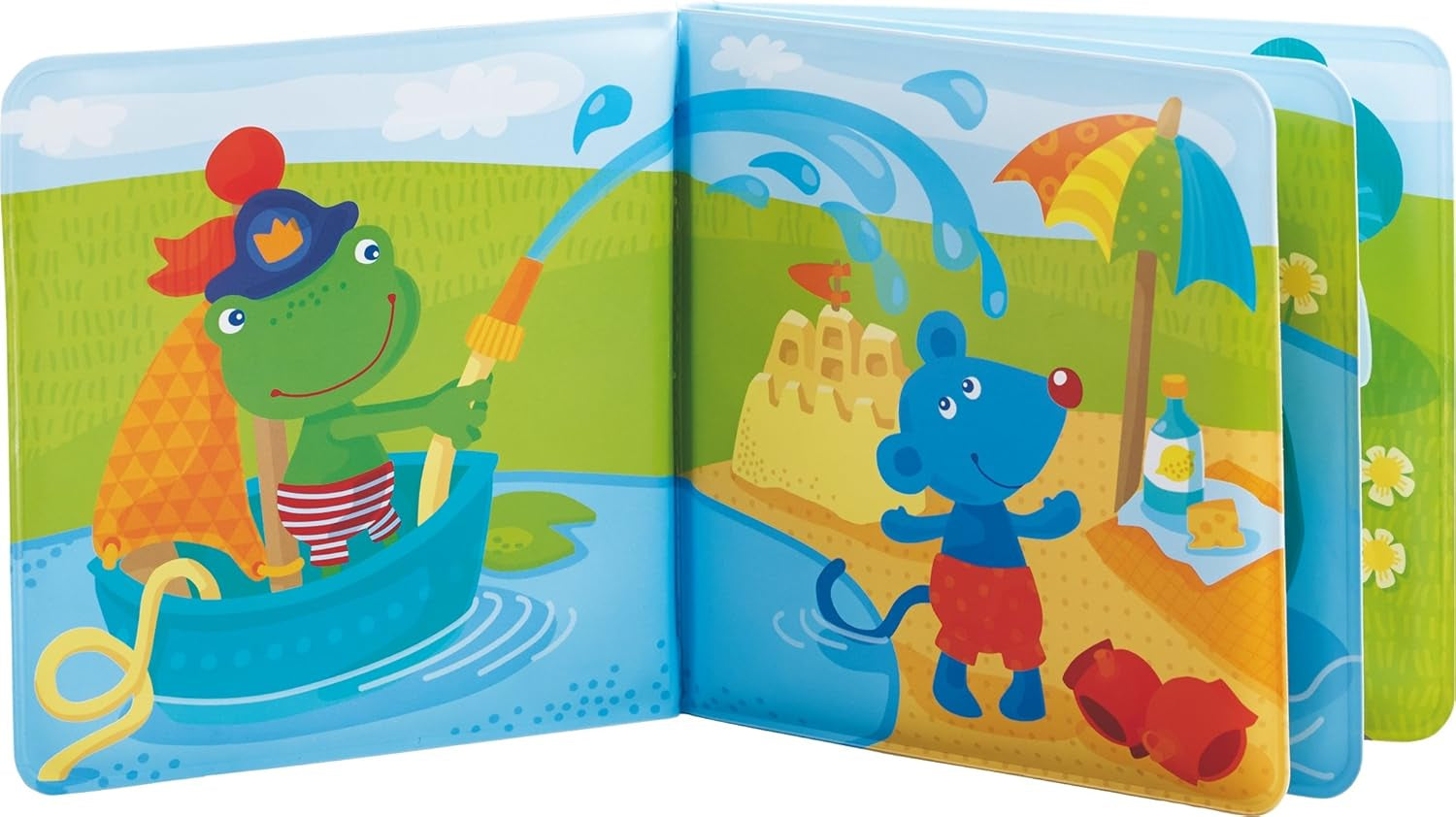 HABA 302634 Kapitan Żaba 2 książeczka do kąpieli, zabawka dla najmłodszych Baby Toys Naty Shop