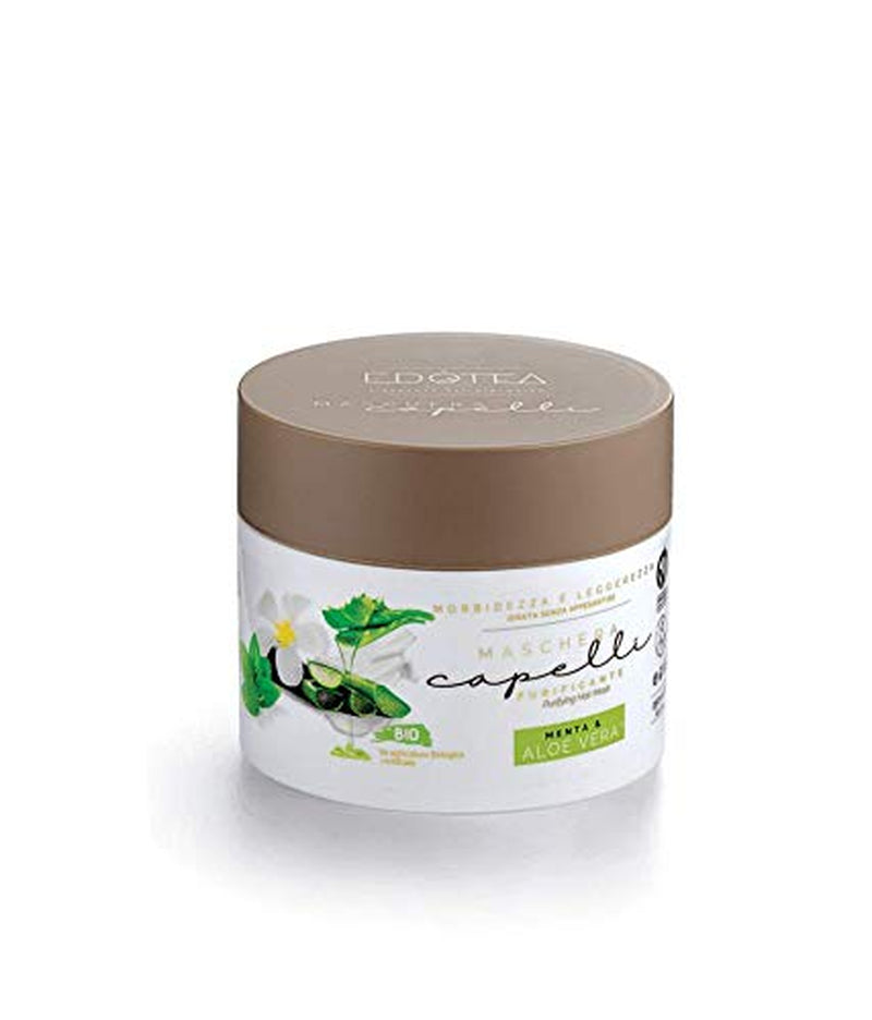 Oczyszczająca maska ​​do włosów Organiczna mięta i aloes 250 ml Naty Shop Maska do włosów Domyślny tytuł