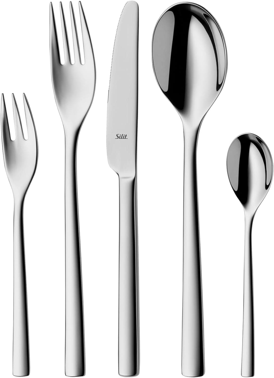 Zestaw sztućców Silit Trend 6 osób, 30 sztuk, noże jednoczęściowe, stal nierdzewna Crominox Kitchen Naty Shop
