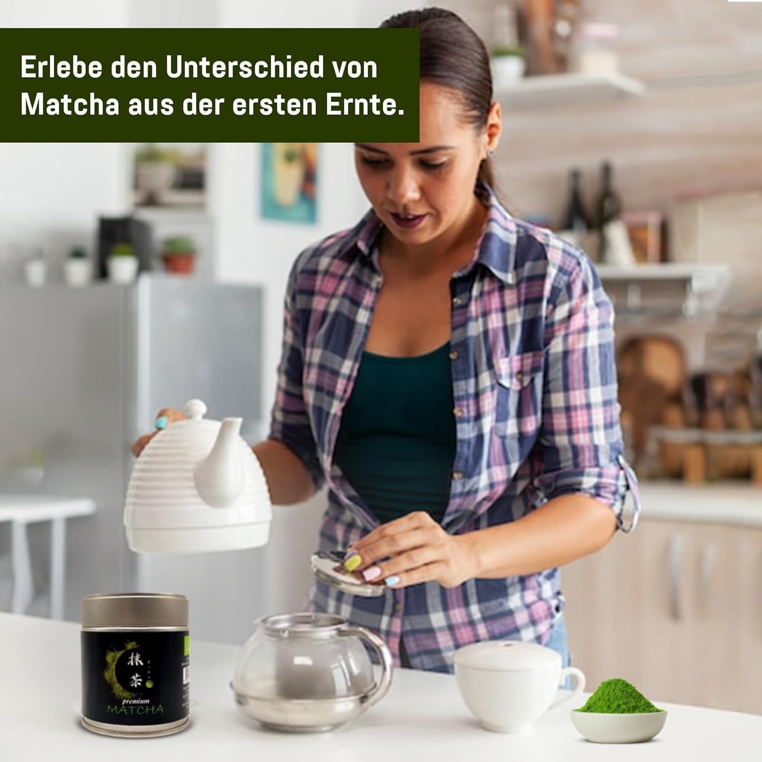 Ceremonial Grade UJI - Pudełko 30g - Bio - 100% japońska Matcha - Pierwsze zbiory - Czysta Matcha - Mielona