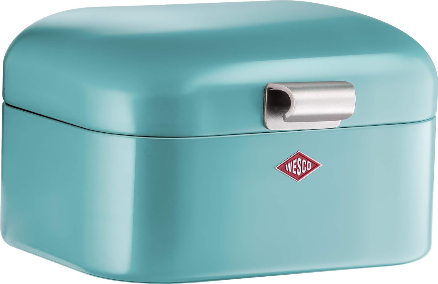 Kosz na chleb Wesco 235 001 Mini Grandy 17 x 18 x 12 cm (dł./szer./wys.) różowy, stal nierdzewna Pudełka do przechowywania żywności Naty Shop Turkusowy