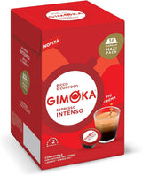 Gimoka Kaffeekapseln Espresso Intenso Kaffeemischung, Intensität 12-144 Kapseln Kompatibel mit Lavazza* A Modo Mio* Haushalts-Espressomaschinen, 144 Stück (4 x 36 Getränke) Hergestellt in Italy