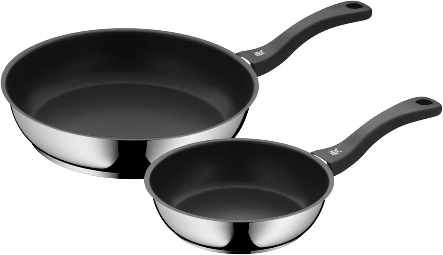 WMF Devil, indukcja, stal nierdzewna pokryta powłoką Cromargan, plastikowy uchwyt Garnki i patelnie Naty Shop 28 Cm + 2 Cm