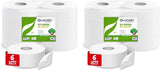 Papier toaletowy Jumbo Eco w rolce, 2-warstwowy, krem ​​do mycia rąk o formule oczyszczającej, nawilżającej i wygładzającej - o kwiatowym zapachu - 5L, 6 sztuk (1 opakowanie)