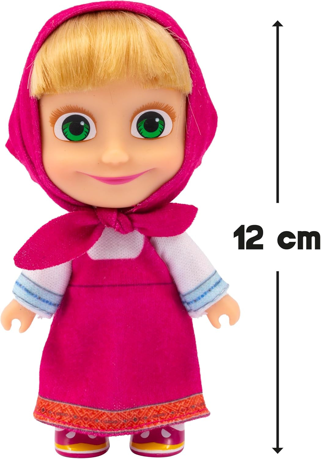 Masza i Michka 12 cm lalka Masza i 20 cm pluszowa zabawka Bärka dla dzieci w wieku 3 lat i więcej MHA21