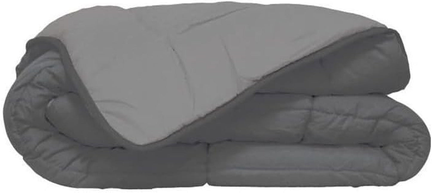 Poyet Motte Calgary Poszwa na kołdrę Poliester Stal/Srebro, Poliester, Stal/Srebro, 220X160X1 Cm Kołdry i kołdry Naty Shop 240X220X1 Cm