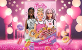 Barbie Rainbow Loops płatki zbożowe, kolorowe krążki pszenicy, owsa i kukurydzy o smaku owocowym na idealne śniadanie, 1 opakowanie (1 x 350g)