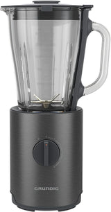 Grundig Delisia Novus SM 7140 Professioneller Mikser stojący, 1,5 litra, 800 W, 6-fazowy Edelstahlmesser Mit Zirkonium-Beschichtung, 5 Geschwindigkeitsstufen + funkcja pulsacyjna, Dark Inox/Edelstahl Kitchen Naty Shop