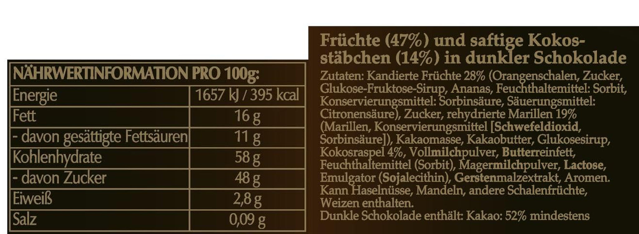 Hofbauer Vienna Owoce w czekoladzie, 1 kg