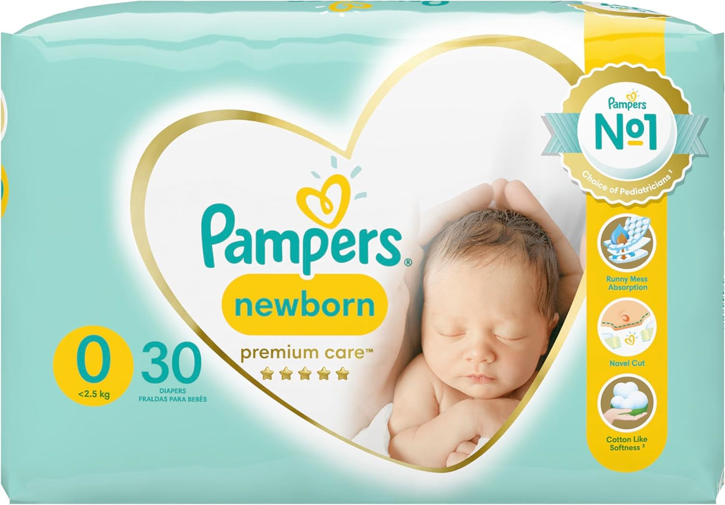 Pieluszki Pampers Rozmiar 0 (<3 Pampersy