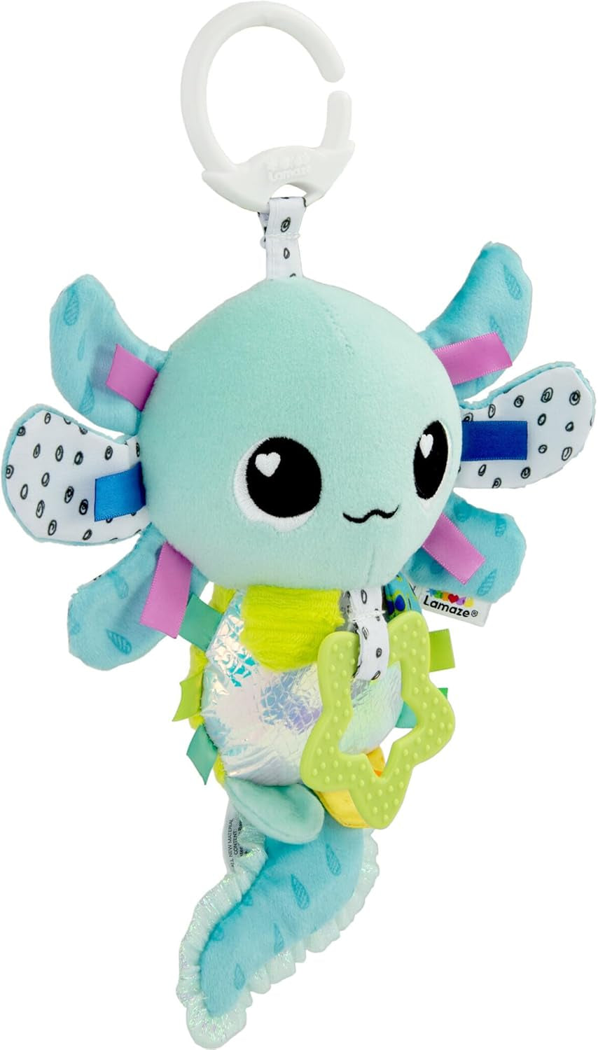 LAMAZE Alise Axolotl - Zabawka do wózka Clip & Go - Zabawki sensoryczne dla dzieci - Zabawki do wczesnej nauki dla dzieci w wieku 0-6 miesięcy - Specjalnie zaprojektowane dla noworodków - Prezenty na baby shower Bebe Naty Shop Toys Domyślny tytuł