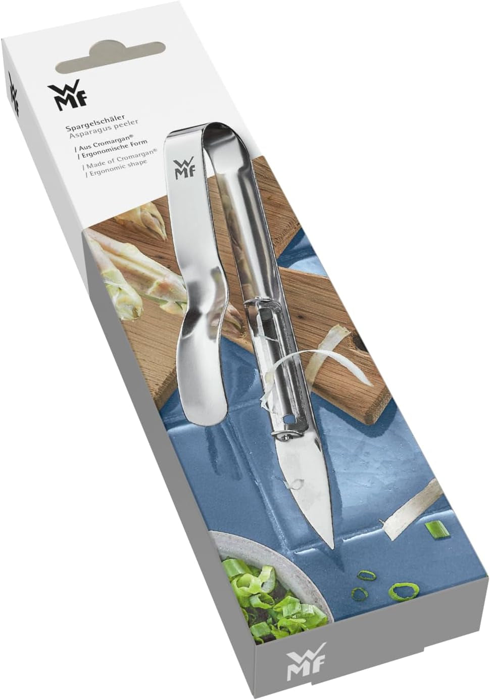 Obieraczka do szparagów WMF Gourmet 17 cm, obieraczka Cromargan ze stali nierdzewnej Naty Shop