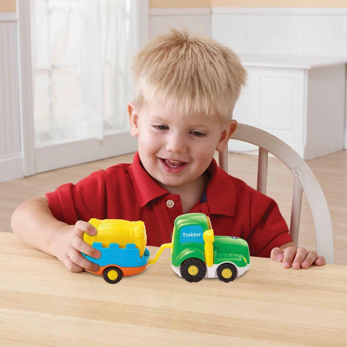 Vtech 80-152304 - TUT TUT Baby speedster, traktor i przyczepka Bebe Toys Naty Shop