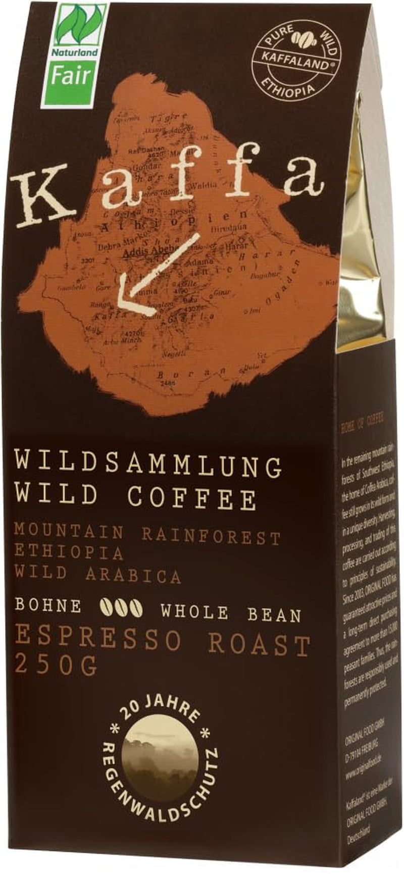 Palone organiczne espresso, całe ziarna (6 x 250g)