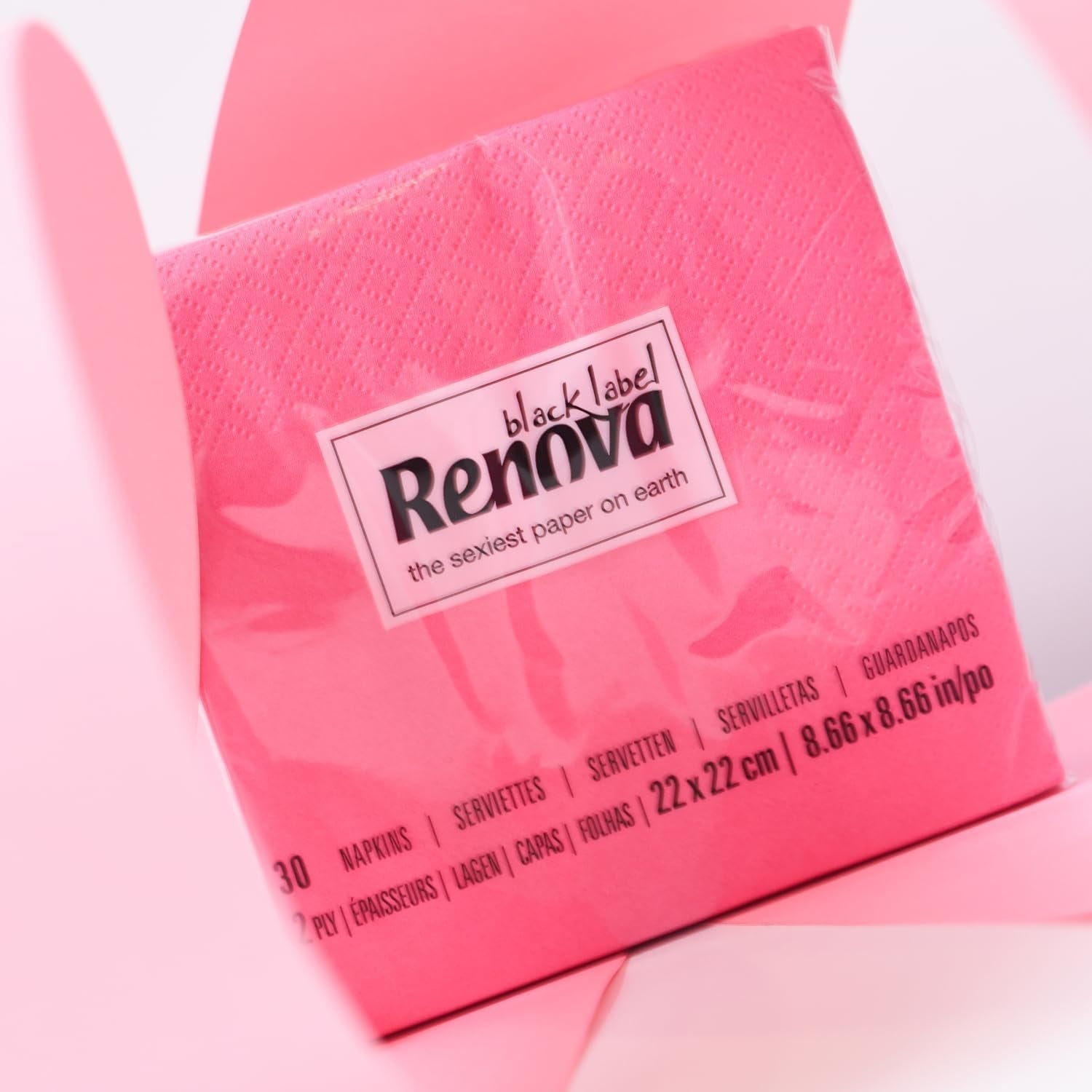 Serwetki koktajlowe Renova, fuksja, 30 serwetek