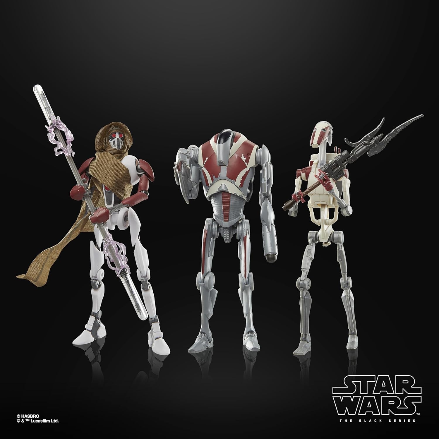 Star Wars Black Series Magna Raider, Super Battle Droid, Jedi Battle Droid: Survivor Figurki 3-pak, skala 15 cm Figurki Naty Shop