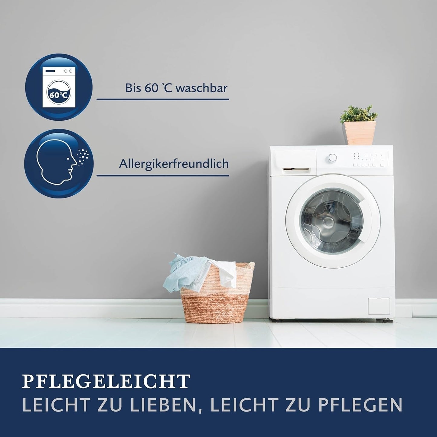 Kołdra puchowa Billerbeck Martina® - Kołdra 135 X 200 cm - Kołdra na każdą porę roku - Odpowiednia dla alergików - 90% puch gęsi, 10% gęsie pióra - Biały Kołdry i kołdry Naty Shop
