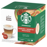 STARBUCKS Hazelnut Macchiato marki Nescafé Dolce Gusto, Dunkle Röstung, Kaffeekapseln 6 x 12 (72 Kapseln)