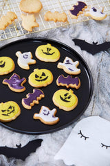 Kolorowy zestaw uzupełniający do ciastek i napojów na Halloween firmy HEITMANN KREATIV