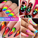 Neonowy pigment fosforowy Pulver Für Nägel Lidschatten - 12 kolorów Neon Nagel Glitzer Augenpulver Maniküre Halloween Neonowy makijaż Dekoracja Nail Art Staub Pigment