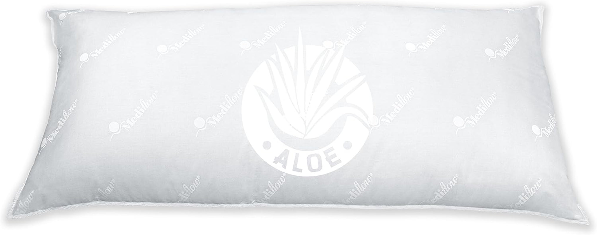 Mediflow 5223 Aloe Vera Action poduszka wodna, ortopedyczna poduszka podtrzymująca kręgosłup szyjny, 40X80cm, biała, 1 sztuka (1 opakowanie) Poduszki standardowe Naty Shop