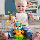 Opaska ze zwierzętami Fisher Price Lis Rino Ucz się przeciwieństw, Interaktywny lis do nauki poprzez ruch, Kolorowe światła, piosenki i dźwięki, Zabawka dla dziecka, 9+ miesięcy, HYL02 Zabawki dla niemowląt Naty Shop
