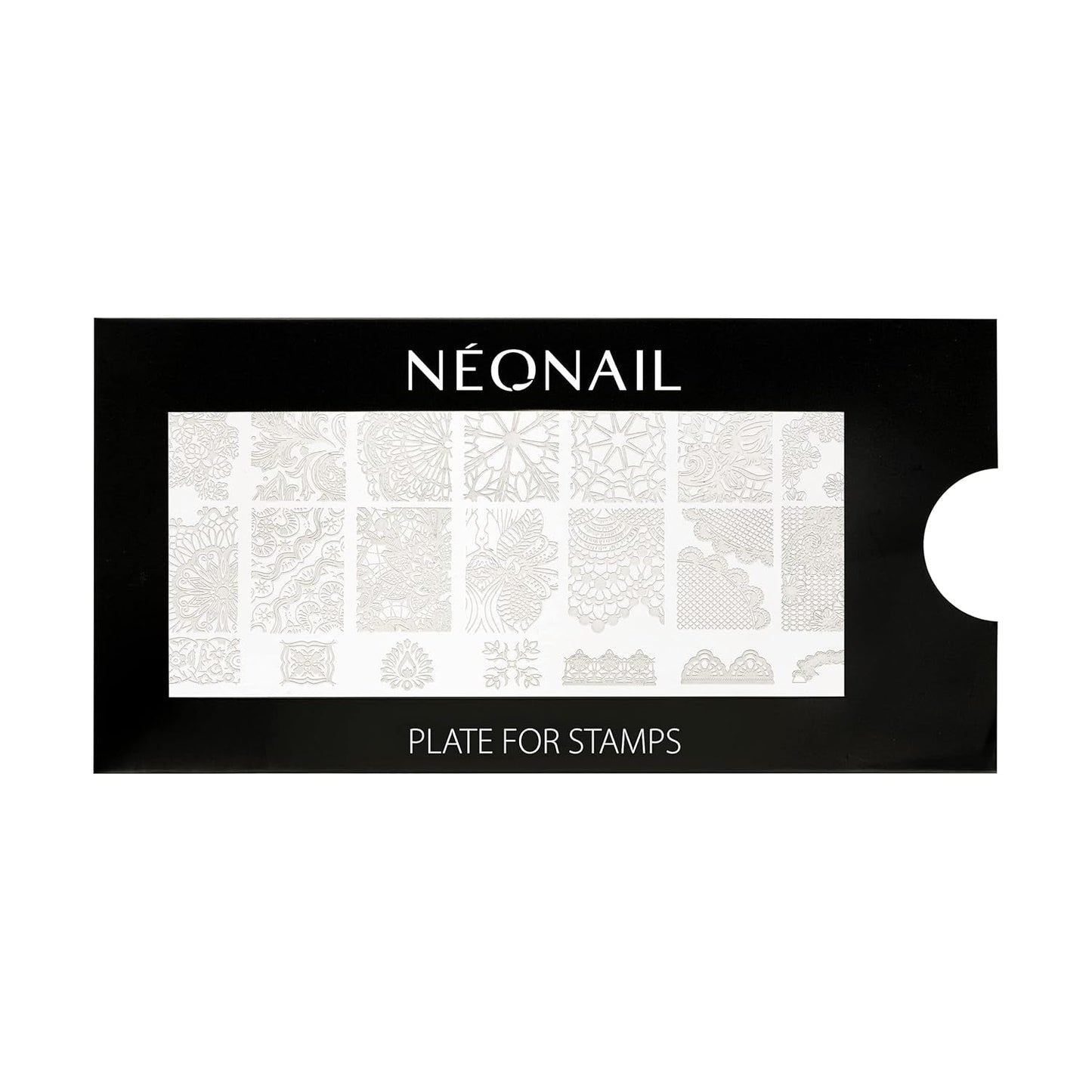 NÉONAIL Nagel Stempel Mit Schaber - Nägel Selber Machen - Stempel do zdobienia paznokci - Nageldesign Für Nagel Schablone - French Nails Stempel - Silikon Nagelstempel