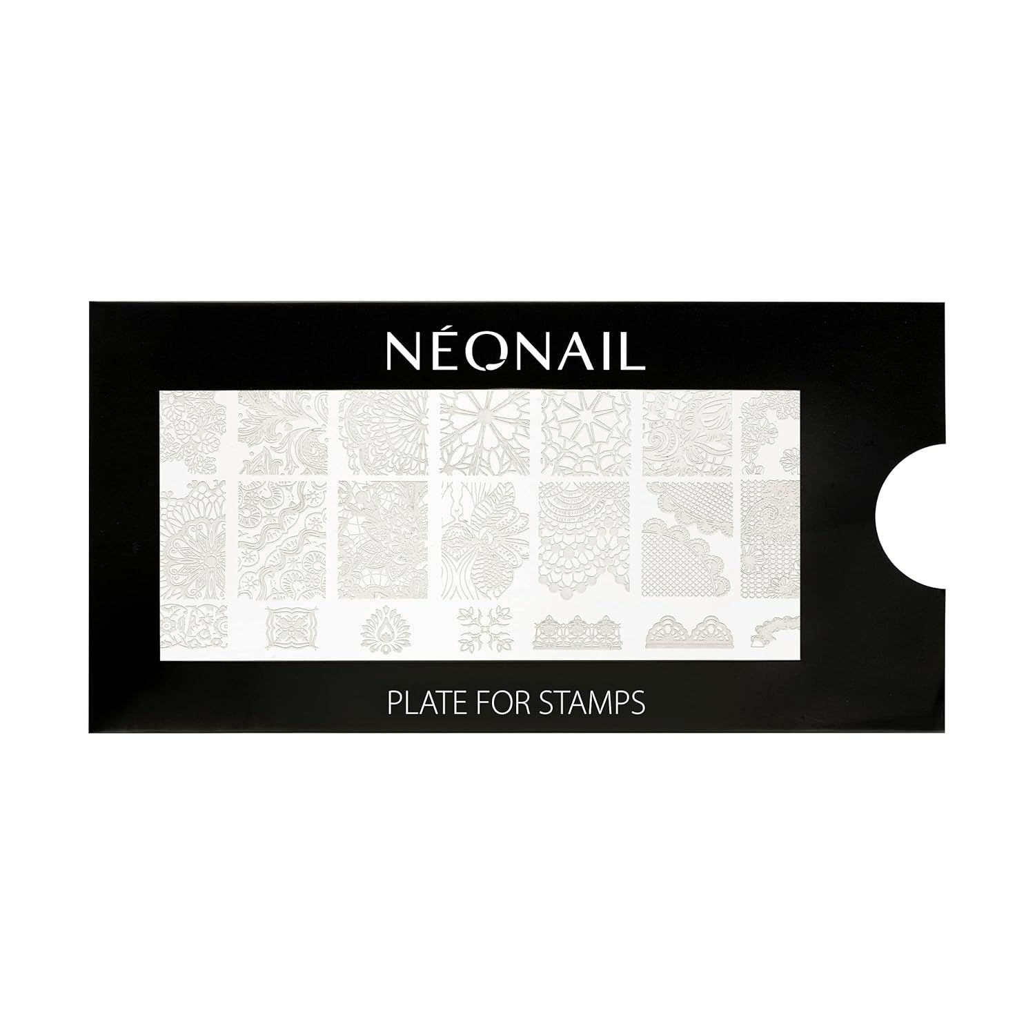 NÉONAIL Nagel Stempel Mit Schaber - Nägel Selber Machen - Stempel do zdobienia paznokci - Nageldesign Für Nagel Schablone - French Nails Stempel - Silikon Nagelstempel