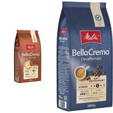 Kawa ziarnista Melitta BellaCrema La Crema 1kg i kawa ziarnista BellaCrema Decaffeinato bezkofeinowa 1kg