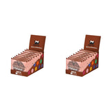 Czekolada Double Nut – wegańskie, bezglutenowe, bez soi, organiczne ciasteczka z nerkowca i owsa – opakowanie zbiorcze 12 x 50 g (opakowanie 2 szt.)