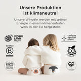 Pieluszki Kit & Kin Premium Eco, rozmiar 4 (9-16 kg), 132 pieluchy, na bazie roślin i hipoalergiczne, niezawodna ochrona przed wyciekami, wegańskie i wolne od okrucieństwa