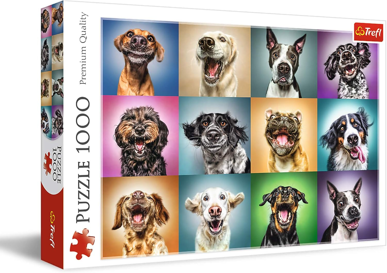 Układanka - "1000" - Śmieszne portrety psów Puzzle Naty Shop Śmieszne portrety psów