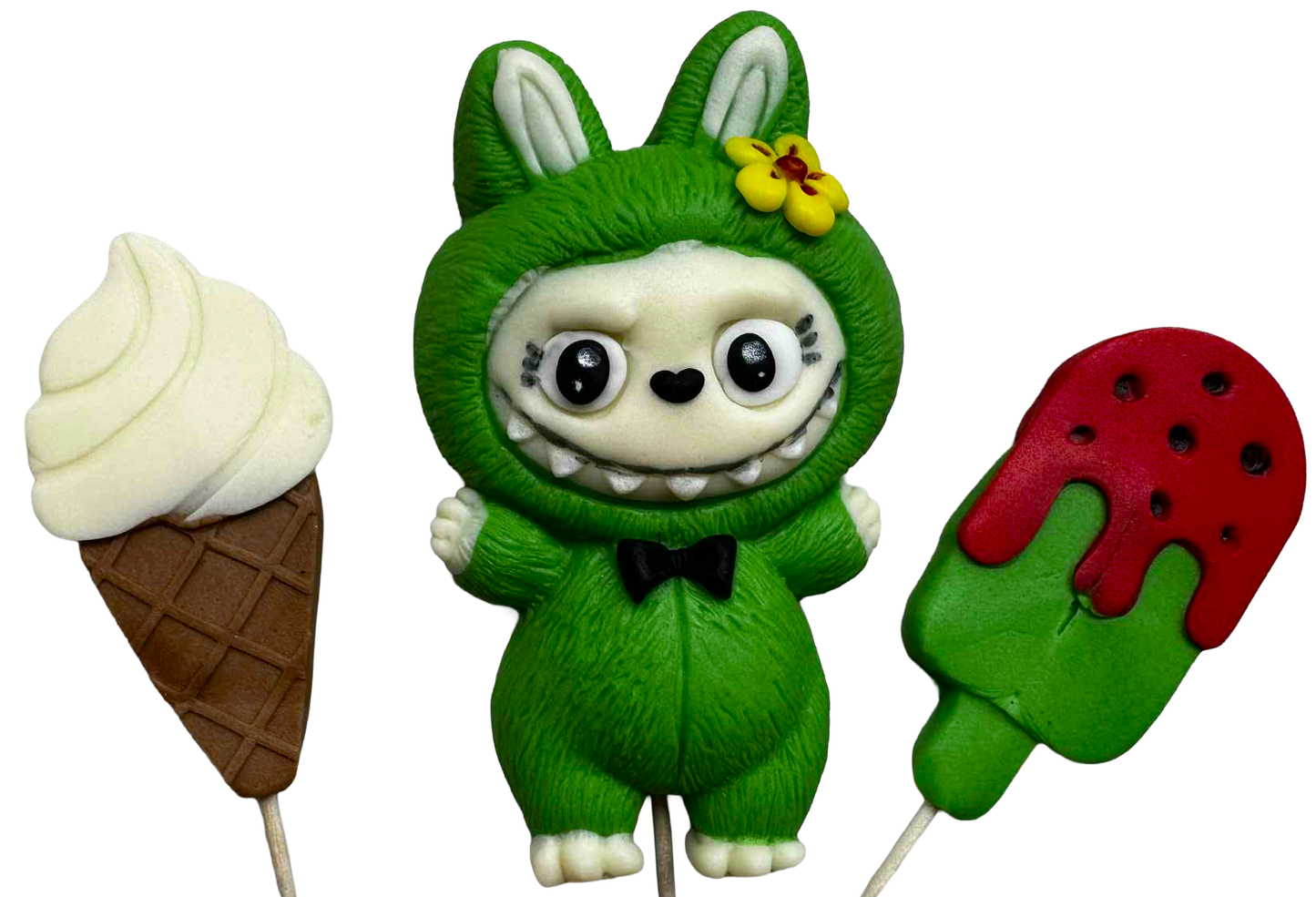 Zestaw jadalnych dekoracji Labubu Dekoracje ze sklepu Sugar Paste Nati