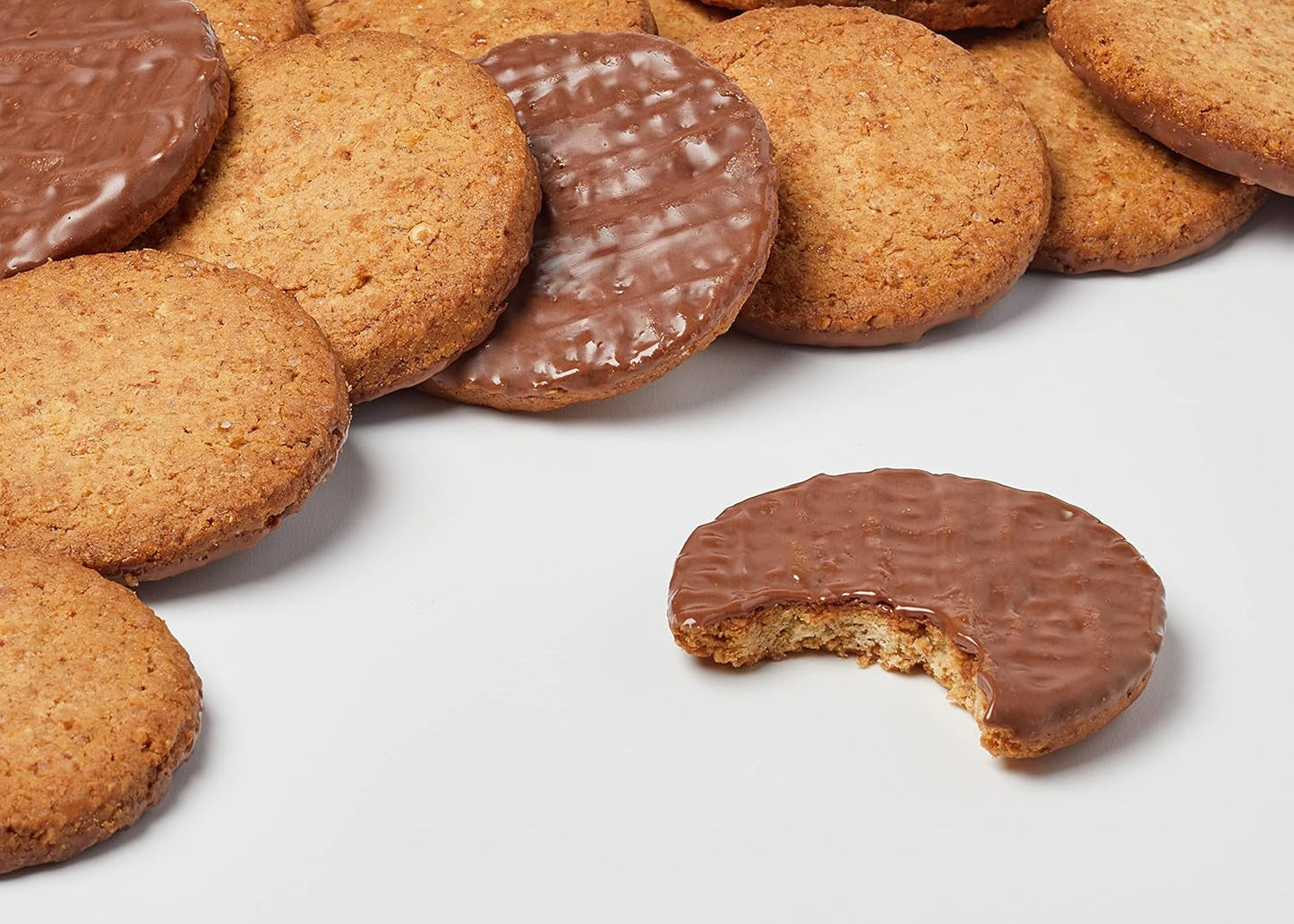Brandt Hobbits Chocolate 265g Pack - Chrupiące pełnoziarniste czekoladowe ciasteczka owsiane - Chrupiące ciasto dla całej rodziny - w praktycznej bułce biszkoptowej