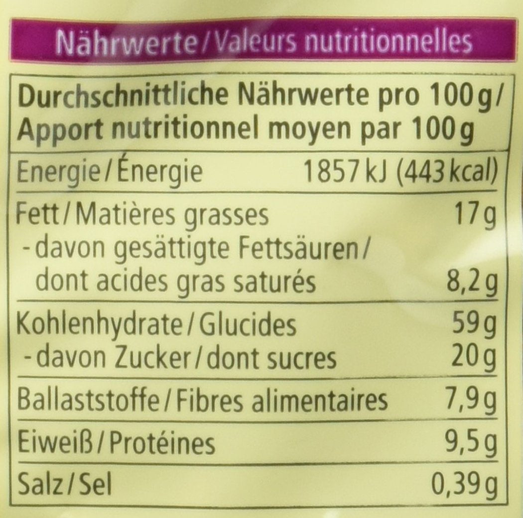 Chrupiące ciastka owsiane z ekologiczną czekoladą, 375g