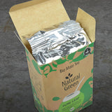 Delicatino - Naturalna zieleń PURE LEAF 500G, organiczna yerba mate bez łodygi, świeża i bezdymna, uprawiana organicznie, pakowana próżniowo dla maksymalnej świeżości