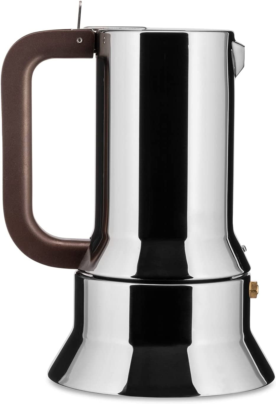Alessi 9090/6 Espresso z 6 filiżankami na indukcję, stal nierdzewna, srebro, 15,5 x 13,5 x 27 cm