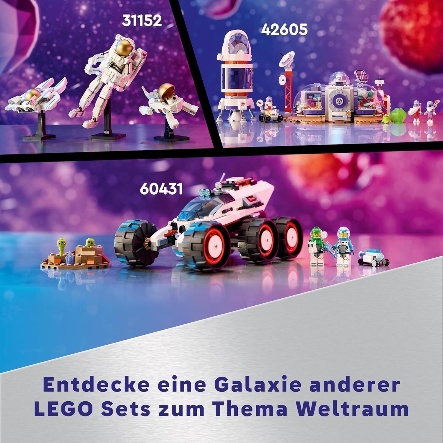LEGO Technic Transporter kosmiczny Vtol LT81, zestaw do budowania kosmosu, zabawka kosmiczna, statek kosmiczny, zestaw mini łazik, prezent dla chłopców i dziewcząt powyżej 10 lat 42181 Zestawy do budowania Besuche w sklepie LEGO