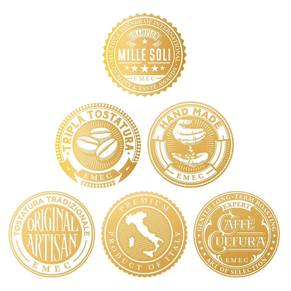 Caffè Espresso - Espressobohnen 1kg - Tradycyjny Dreifachröstung In Handarbeit - Premium Kaffeebohnen mit perfekter Crema und besons säurearm für Fullyautomat und Siebträger