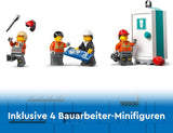 LEGO City Mobilny dźwig budowlany Zabawka konstrukcyjna dla chłopców i dziewcząt Kreatywny prezent dla dzieci Długie, wysuwane ramię 4 minifigurki pracowników budowlanych do odgrywania ról 60409 Zestawy do budowania Besuche den LEGO-Store